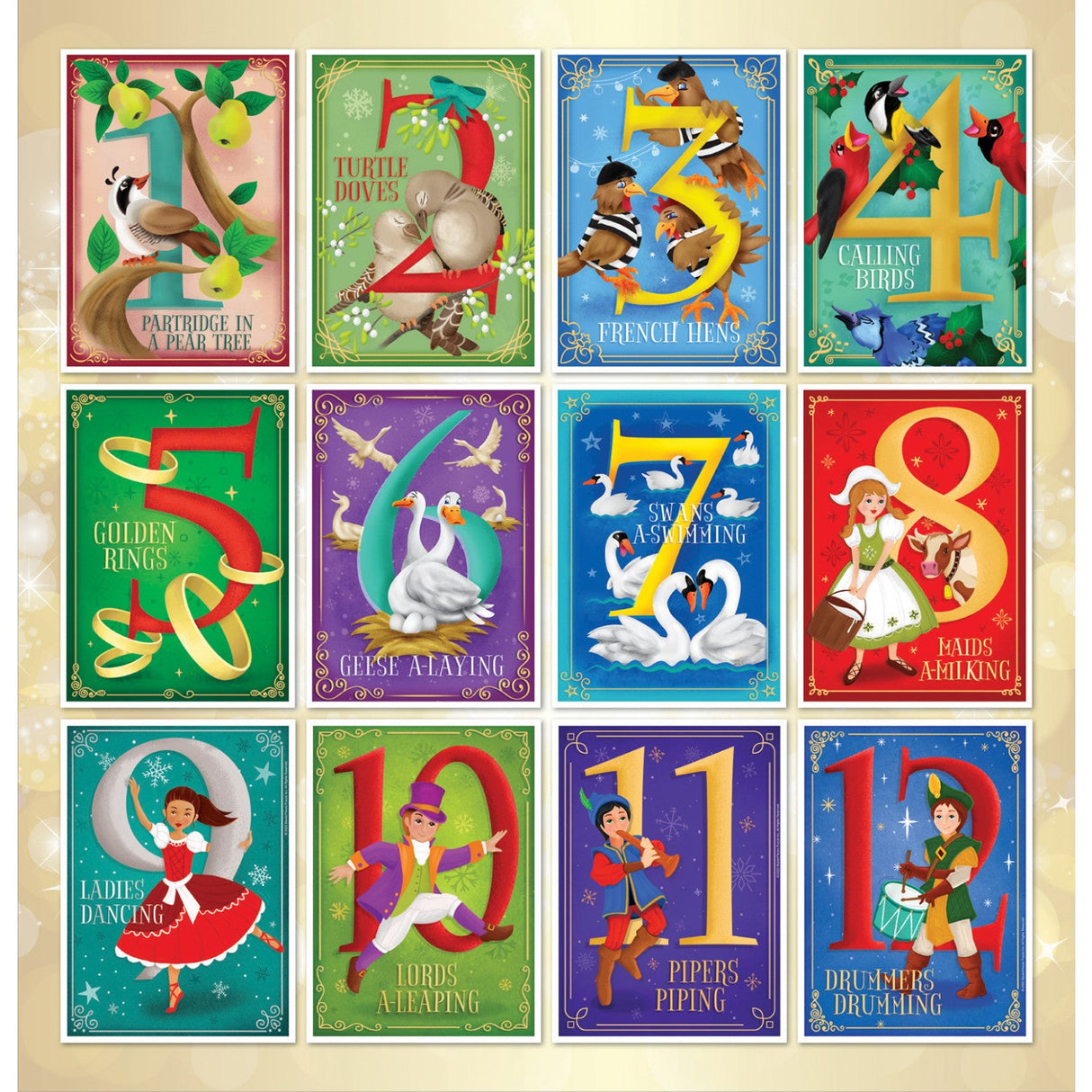 12 Days of Christmas Jigsaw Puzzles - Advent Calendar