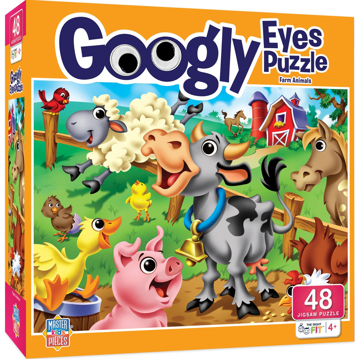 Googly Eyes - Farm Animals 48 Piece Jigsaw Puzzle