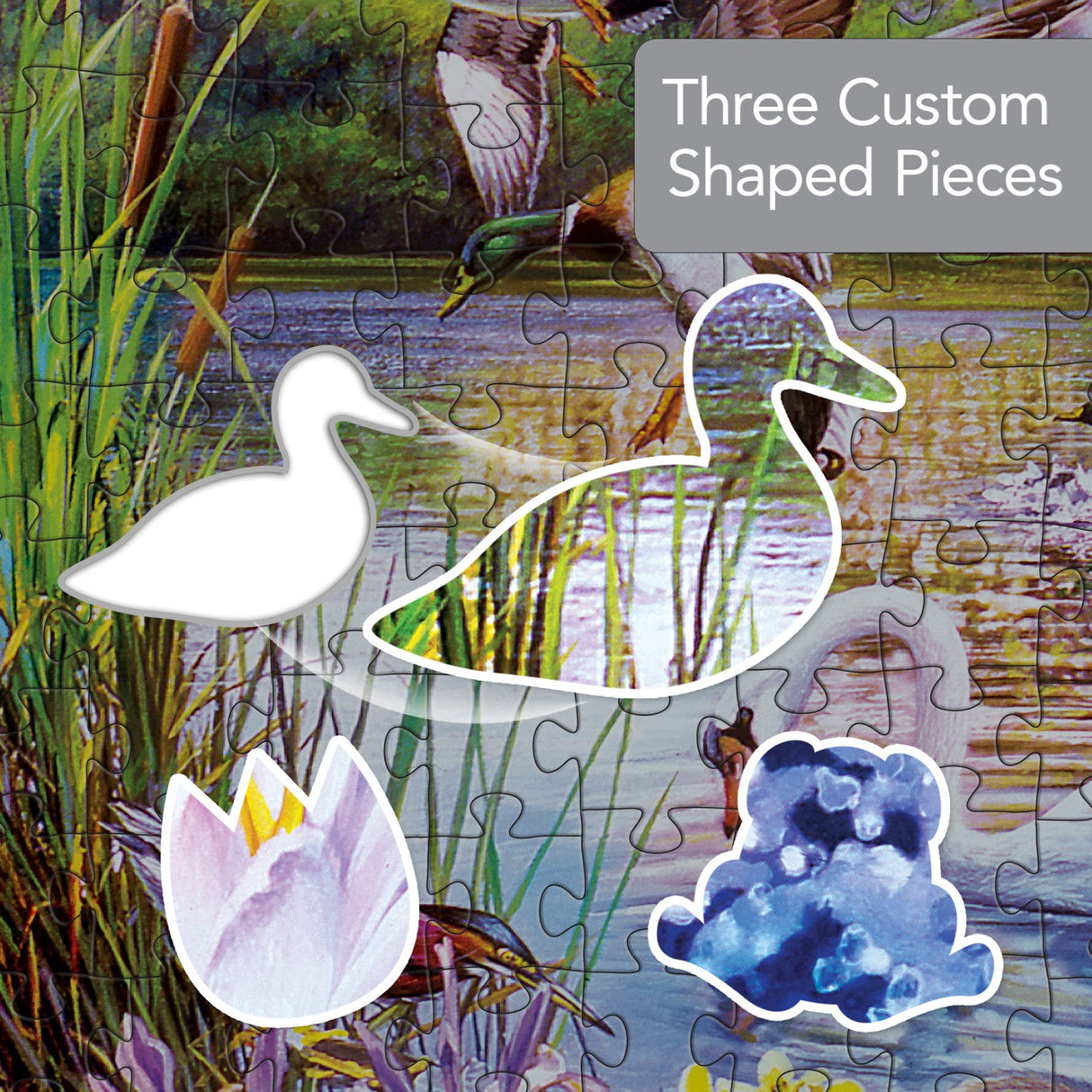 Shapes - Woodland Ducks 500 Piece Jigsaw Puzzle