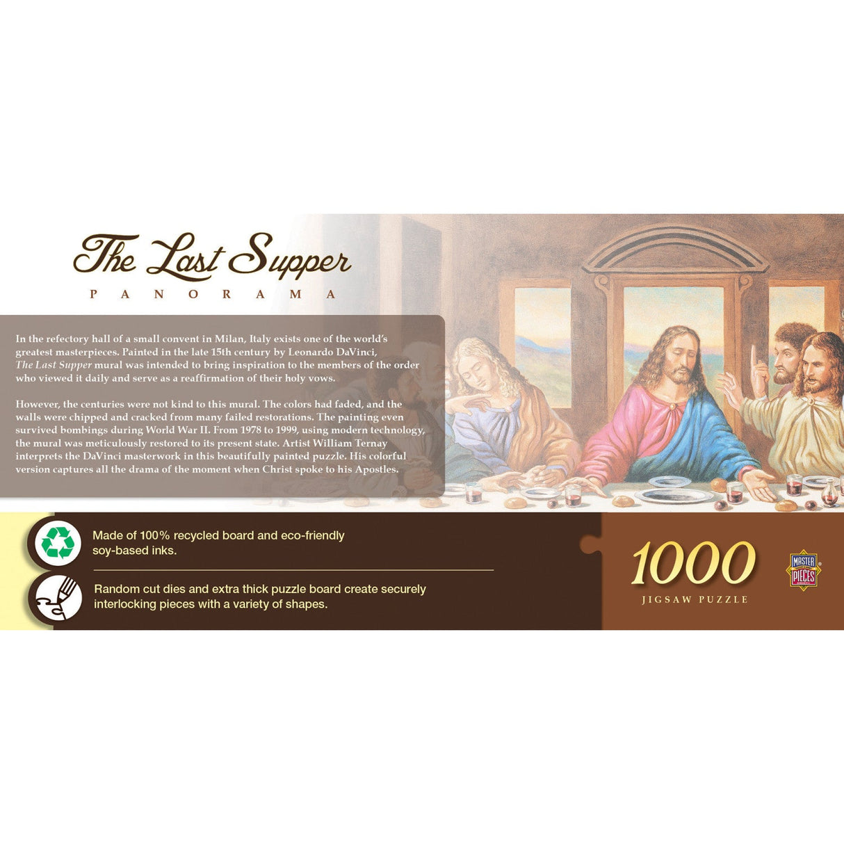 The Last Supper - 1000 Piece Panoramic Jigsaw Puzzle