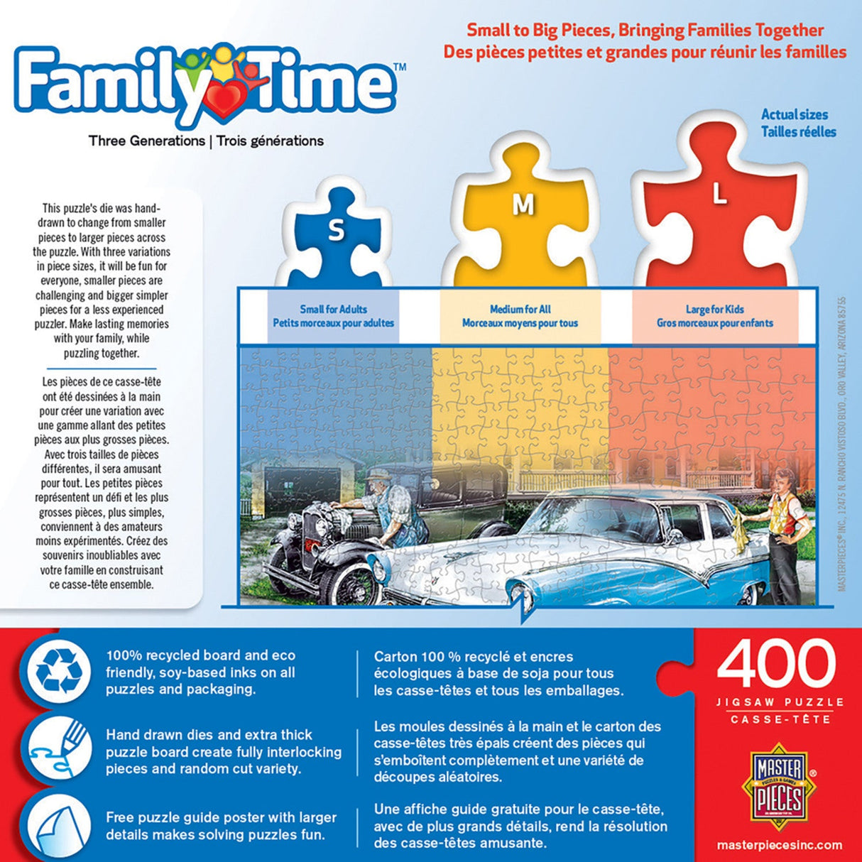 Family Time - Three Generations 400 Piece Jigsaw Puzzle