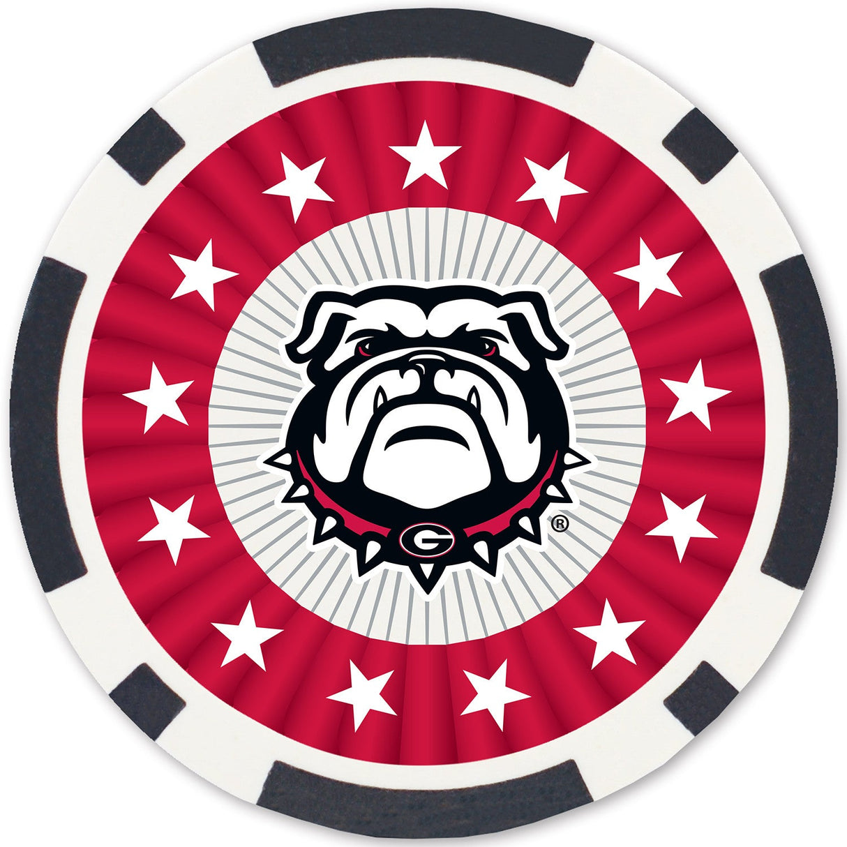 Georgia Bulldogs 100 Piece Poker Chips