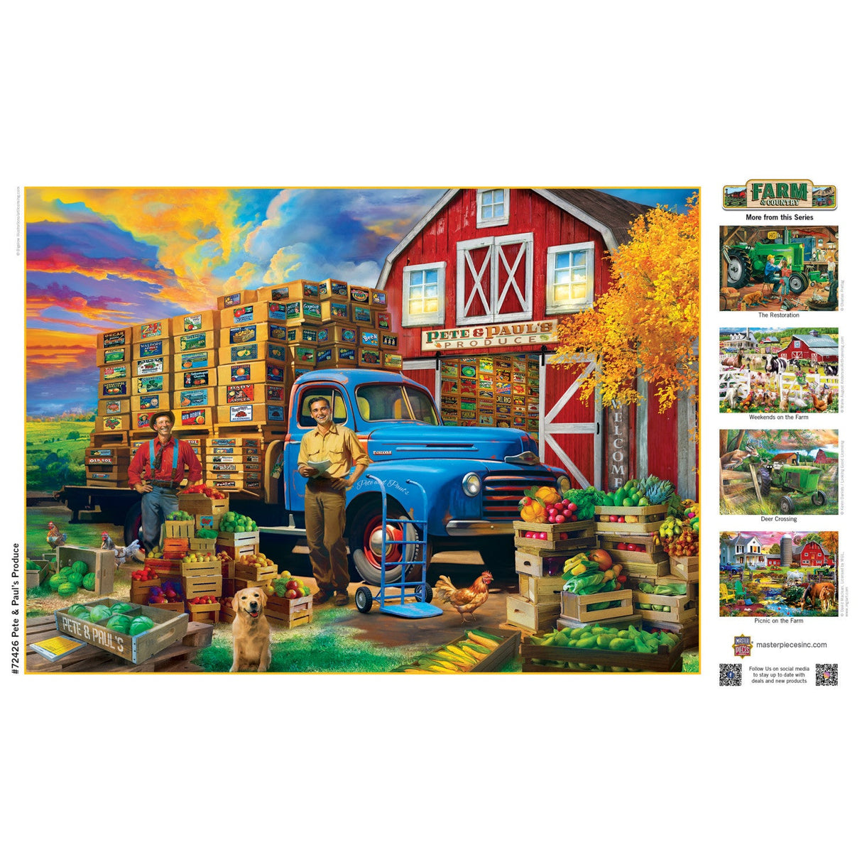 Farm & Country - Pete & Paul's Produce 1000 Piece Jigsaw Puzzle