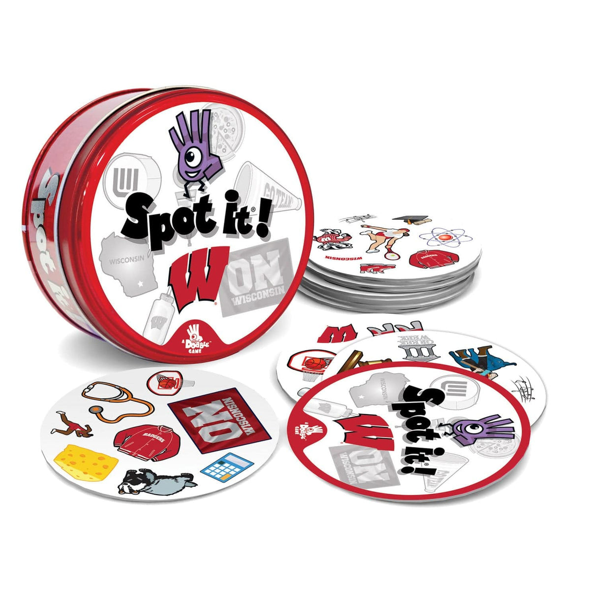 Wisconsin Badgers Spot It! Card Game