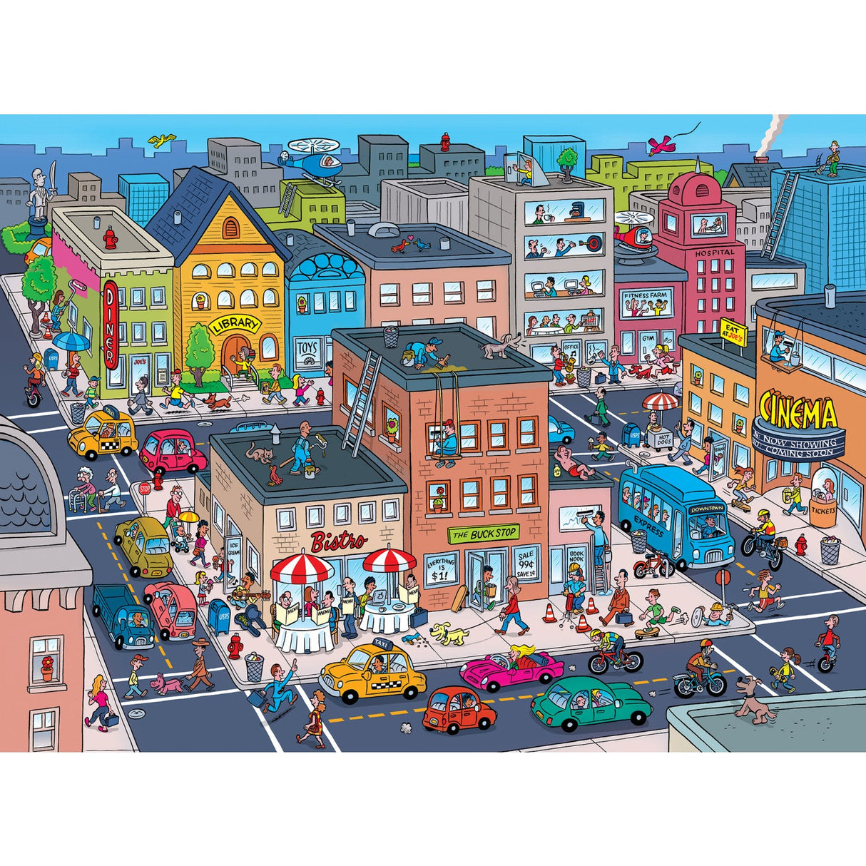 101 Things to Spot in Town - 101 Piece Jigsaw Puzzle