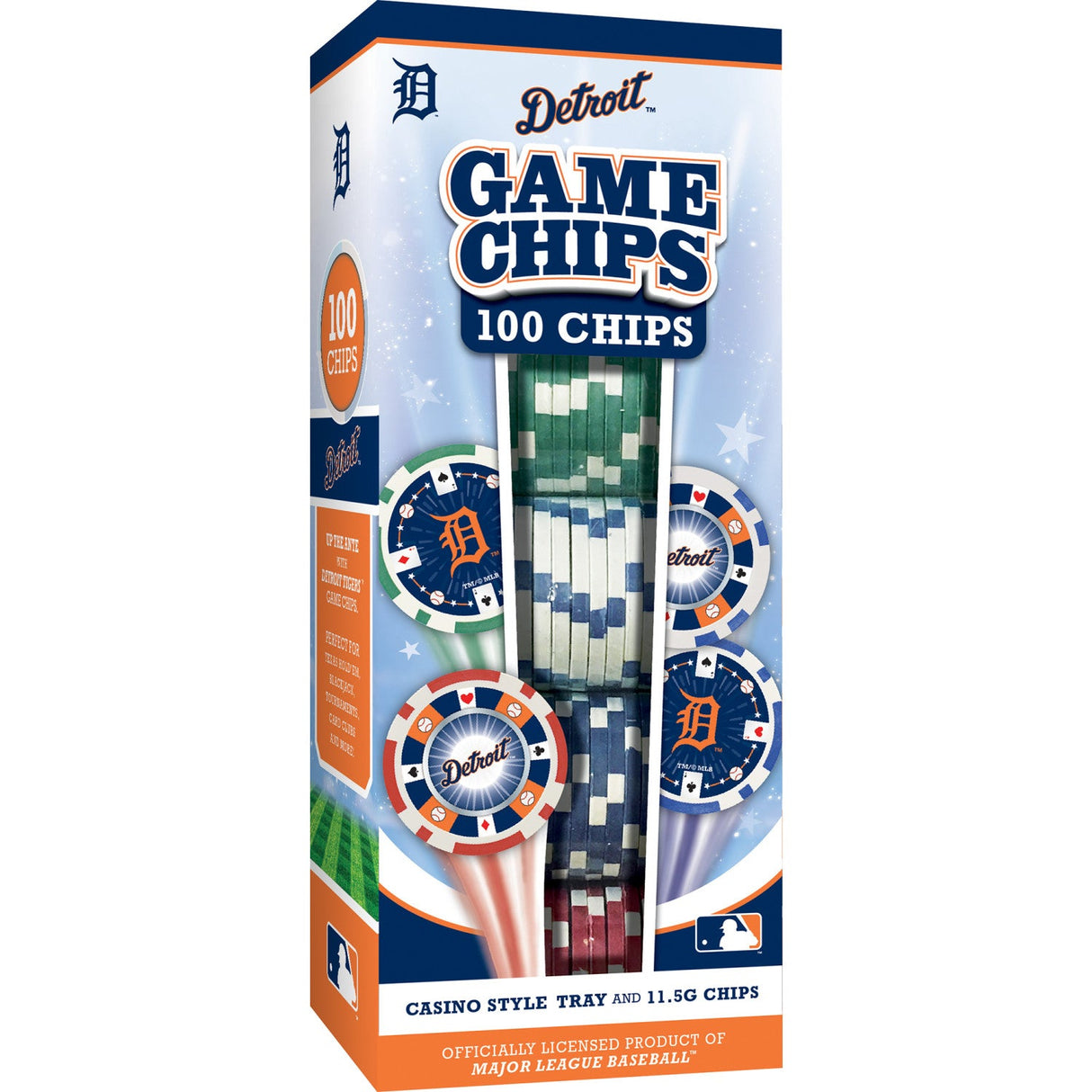 Detroit Tigers 100 Piece Poker Chips