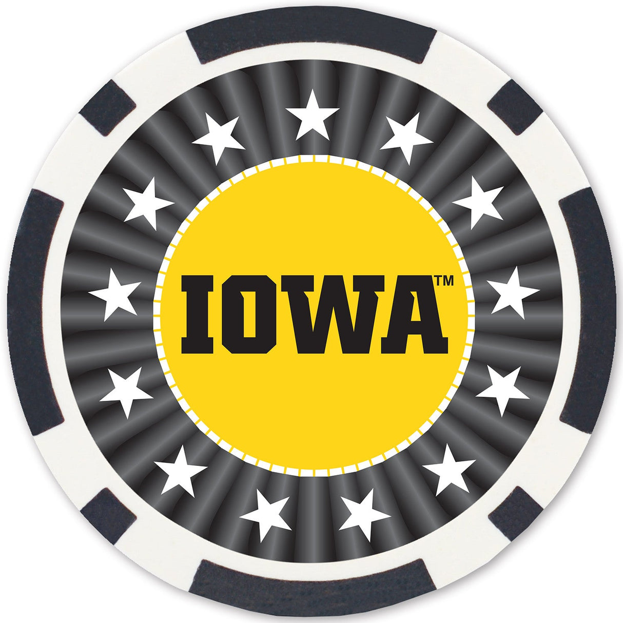 Iowa Hawkeyes 100 Piece Poker Chips