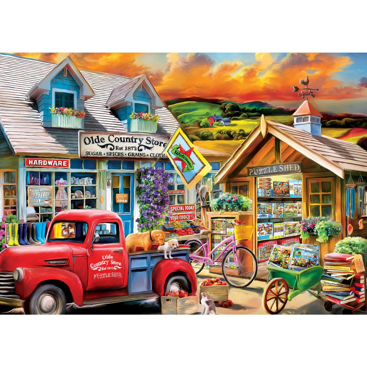 Country Escapes - The Puzzle Shed 500 Piece Jigsaw Puzzle