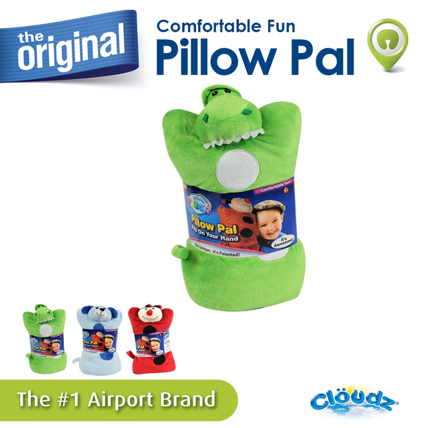 Cloudz Plush On Hand Travel Pillow Pal for Kids