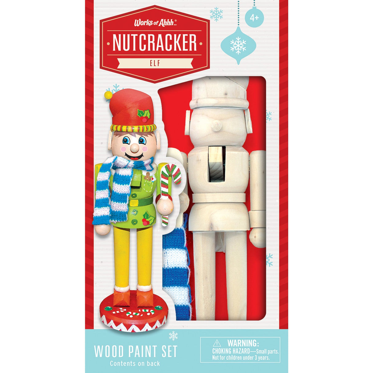 Holiday Craft Kit - Nutcracker Elf Wood Craft & Paint Kit