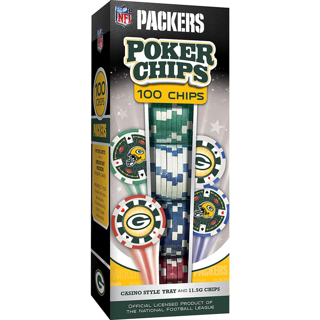 Green Bay Packers 100 Piece Poker Chips