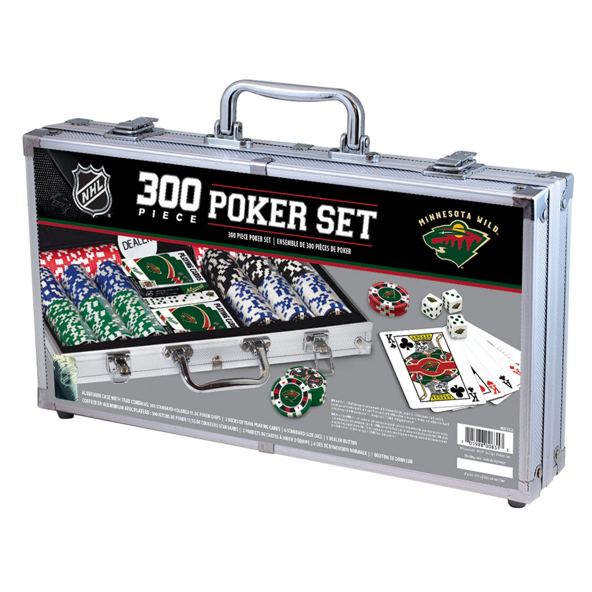 Minnesota Wild 300 Piece Poker Set