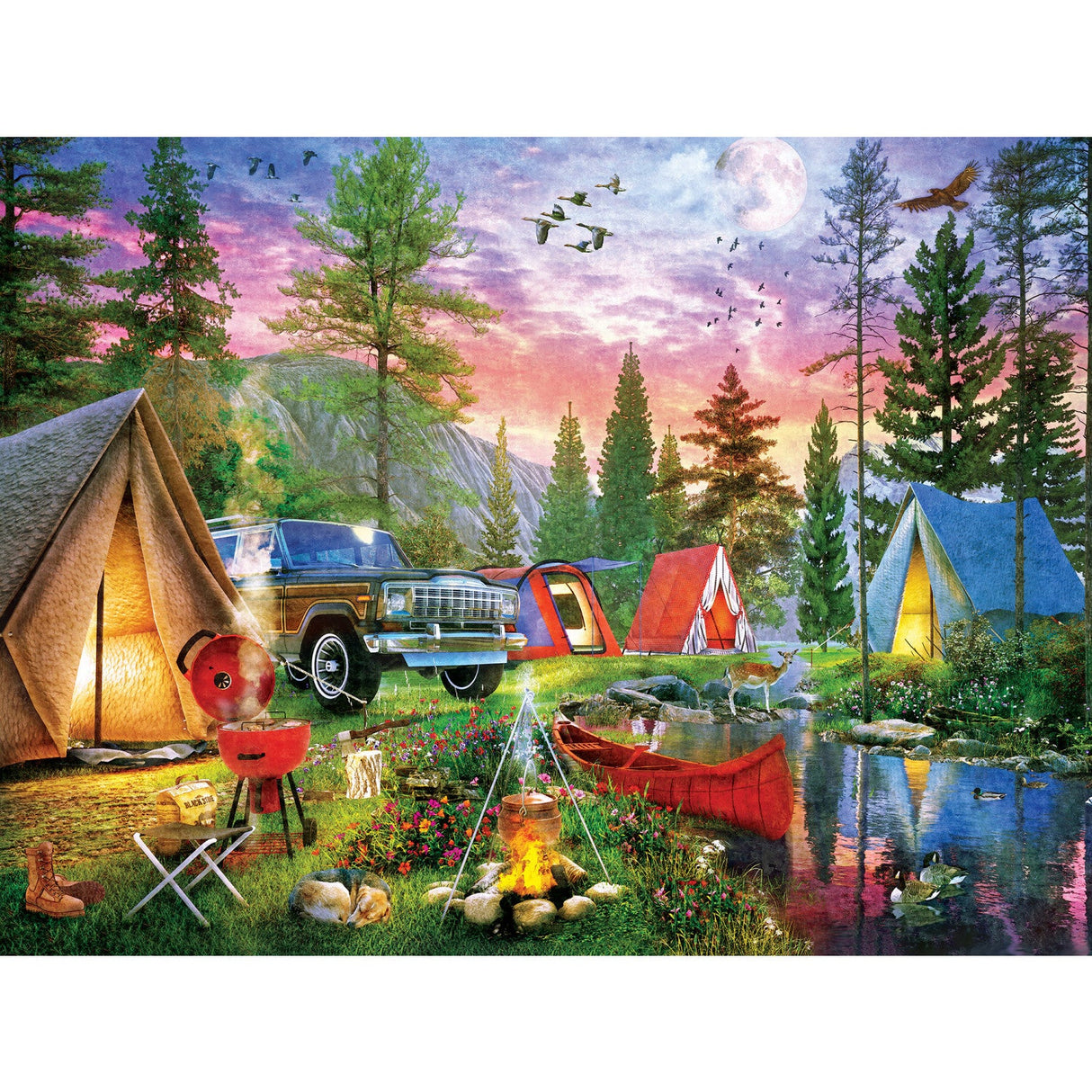 Campside - Moonlight Camping 300 Piece EZ Grip Jigsaw Puzzle