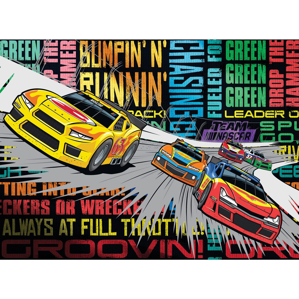 NASCAR - Highspeed Hijinx 100 Piece Jigsaw Puzzle