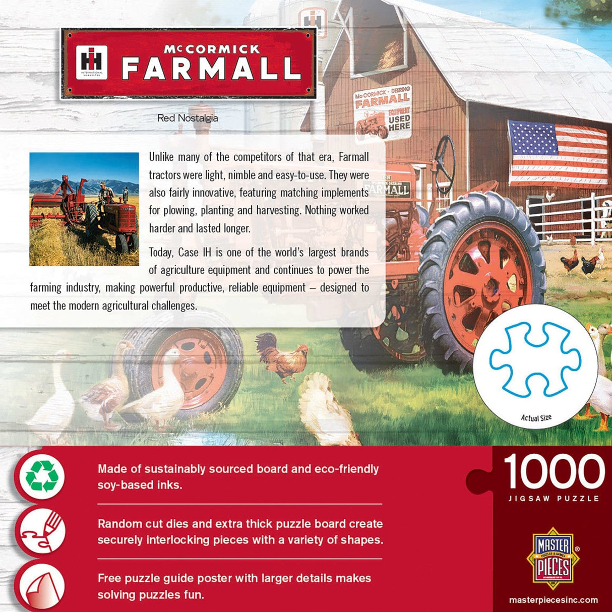 Farmall - Red Nostalgia 1000 Piece Jigsaw Puzzle