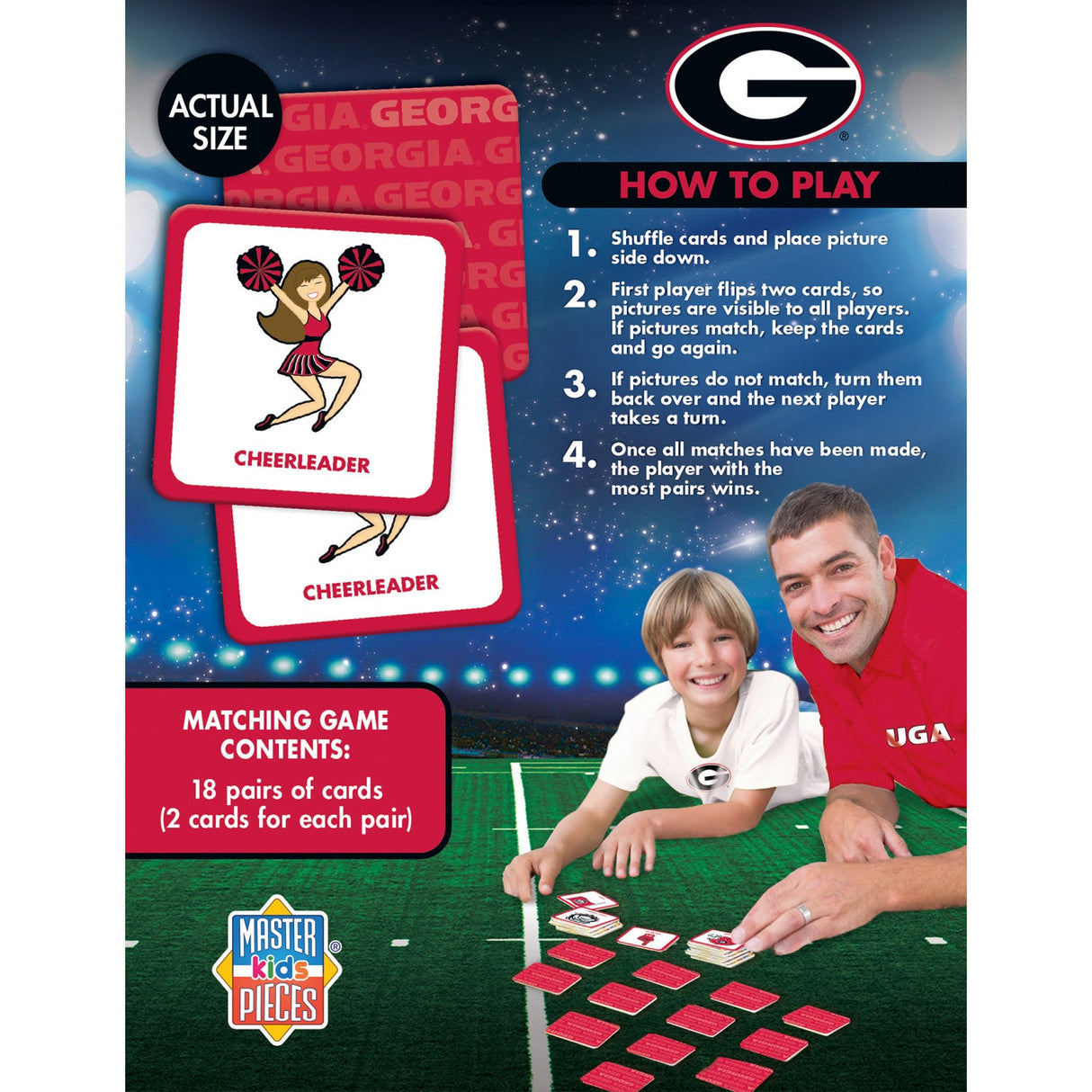 Georgia Bulldogs Matching Game