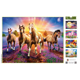 Glow in the Dark - Wild Stallions 300 Piece EZ Grip Jigsaw Puzzle