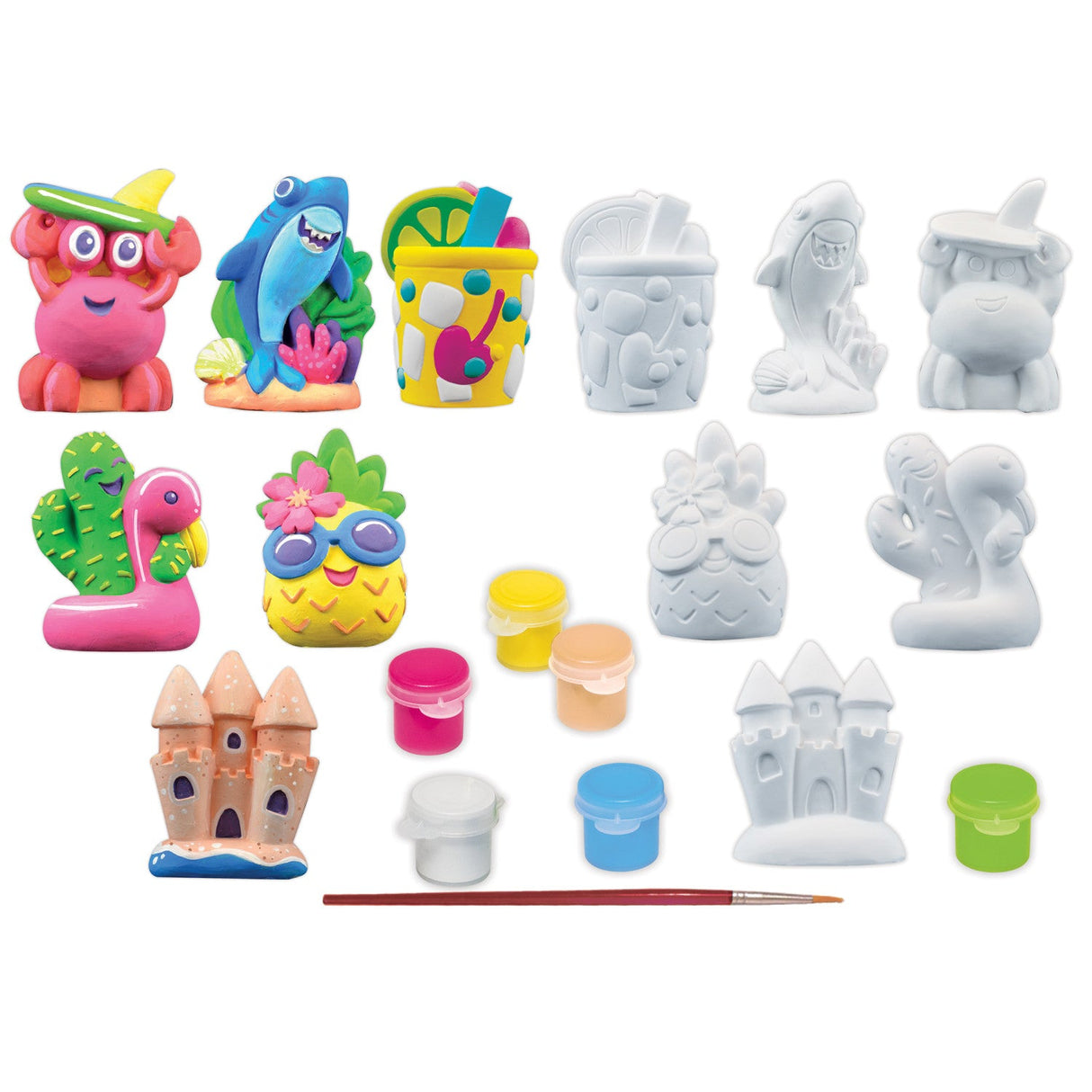 Fun in the Sun - Plaster Figurine Paint Set