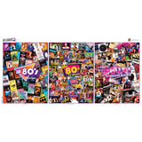 Decades - The 80's 500 Piece Jigsaw Puzzles 3 Pack