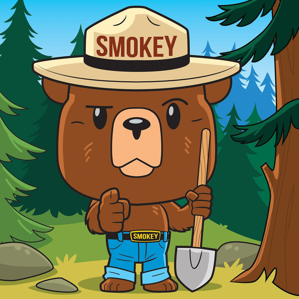 Smokey Bear - 100 Piece Square Jigsaw Puzzle