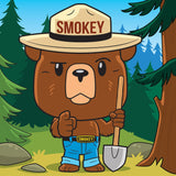 Smokey Bear - 100 Piece Square Jigsaw Puzzle