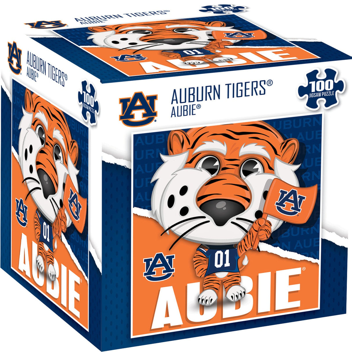 Aubie - Auburn Tigers Mascot 100 Piece Jigsaw Puzzle