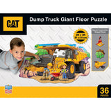 CAT - Dump Truck 36 Piece Floor Jigsaw Puzzle