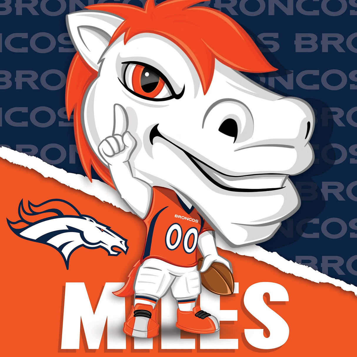 Miles - Denver Broncos Mascot 100 Piece Jigsaw Puzzle