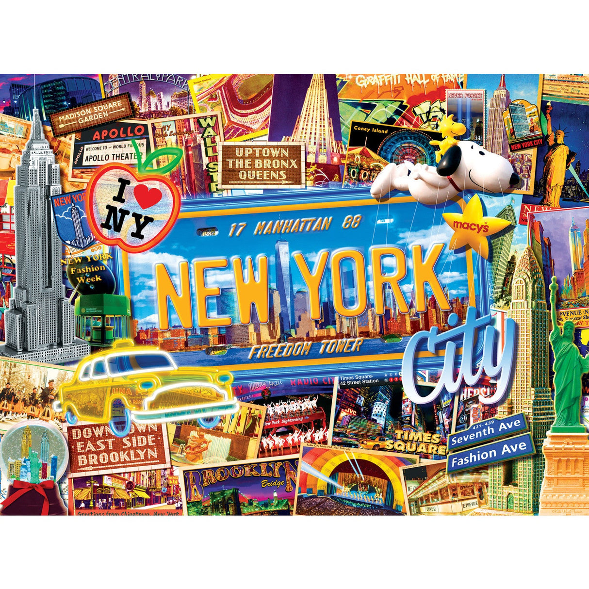 Greetings From New York - 550 Piece Jigsaw Puzzle