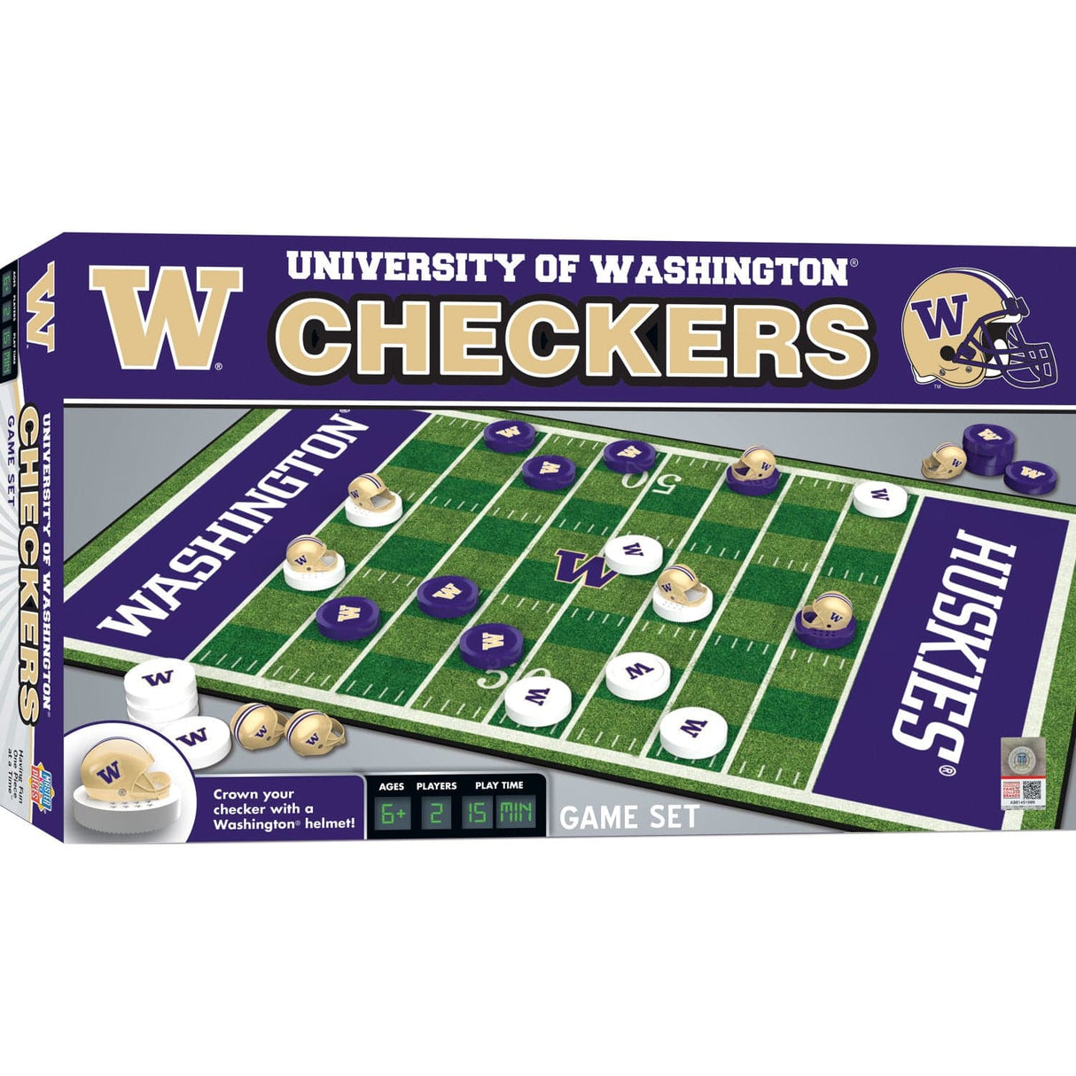 Washington Huskies Checkers Board Game