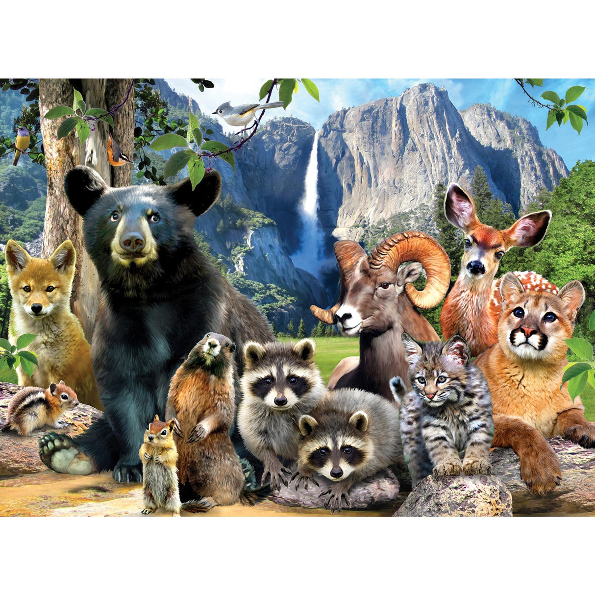 Wildlife of Yosemite National Park - 100 Piece Jigsaw Puzzle