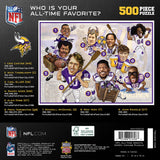 Minnesota Vikings - All Time Greats 500 Piece Jigsaw Puzzle