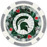 Michigan State Spartans 20 Piece Poker Chips