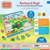 Hello, World! - Backyard Bugs 48 Piece Wood Jigsaw Puzzle