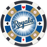 Kansas City Royals 100 Piece Poker Chips