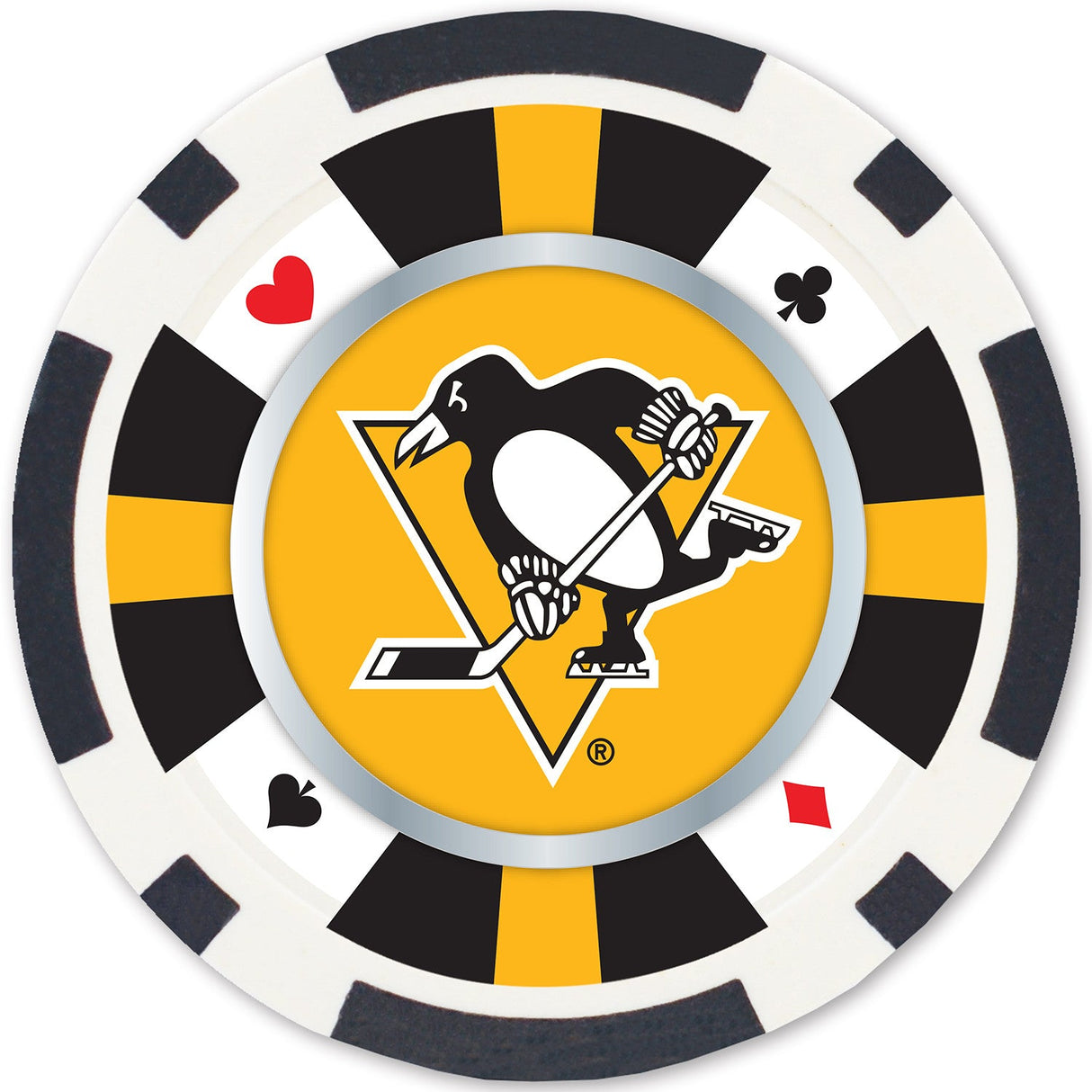 Pittsburgh Penguins 100 Piece Poker Chips