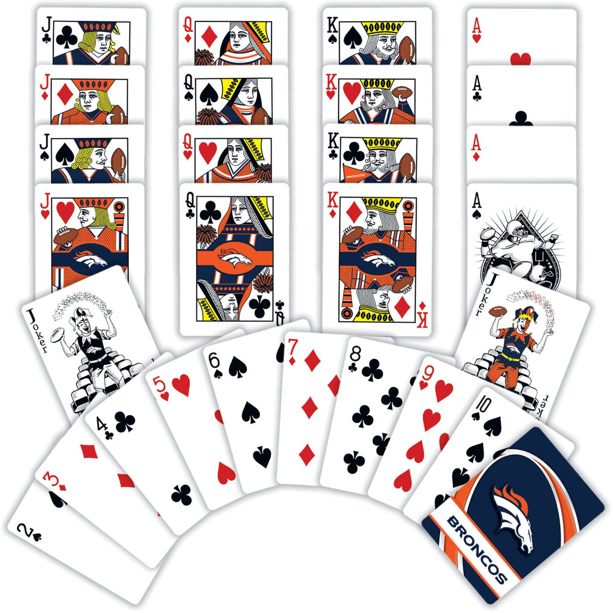 Denver Broncos Playing Cards - 54 Card Deck