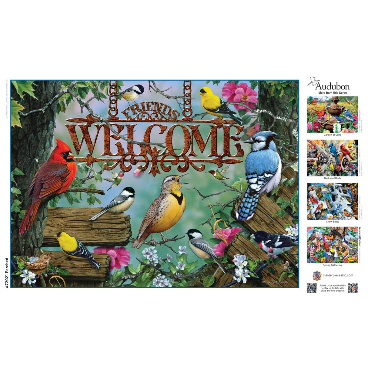 Audubon - Perched 1000 Piece Jigsaw Puzzle