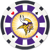 Minnesota Vikings 100 Piece Poker Chips