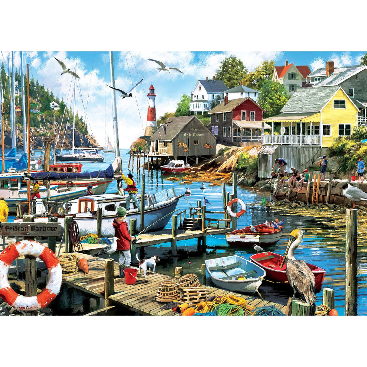 Masterpiece Gallery - Pelican Harbor 1000 Piece Jigsaw Puzzle