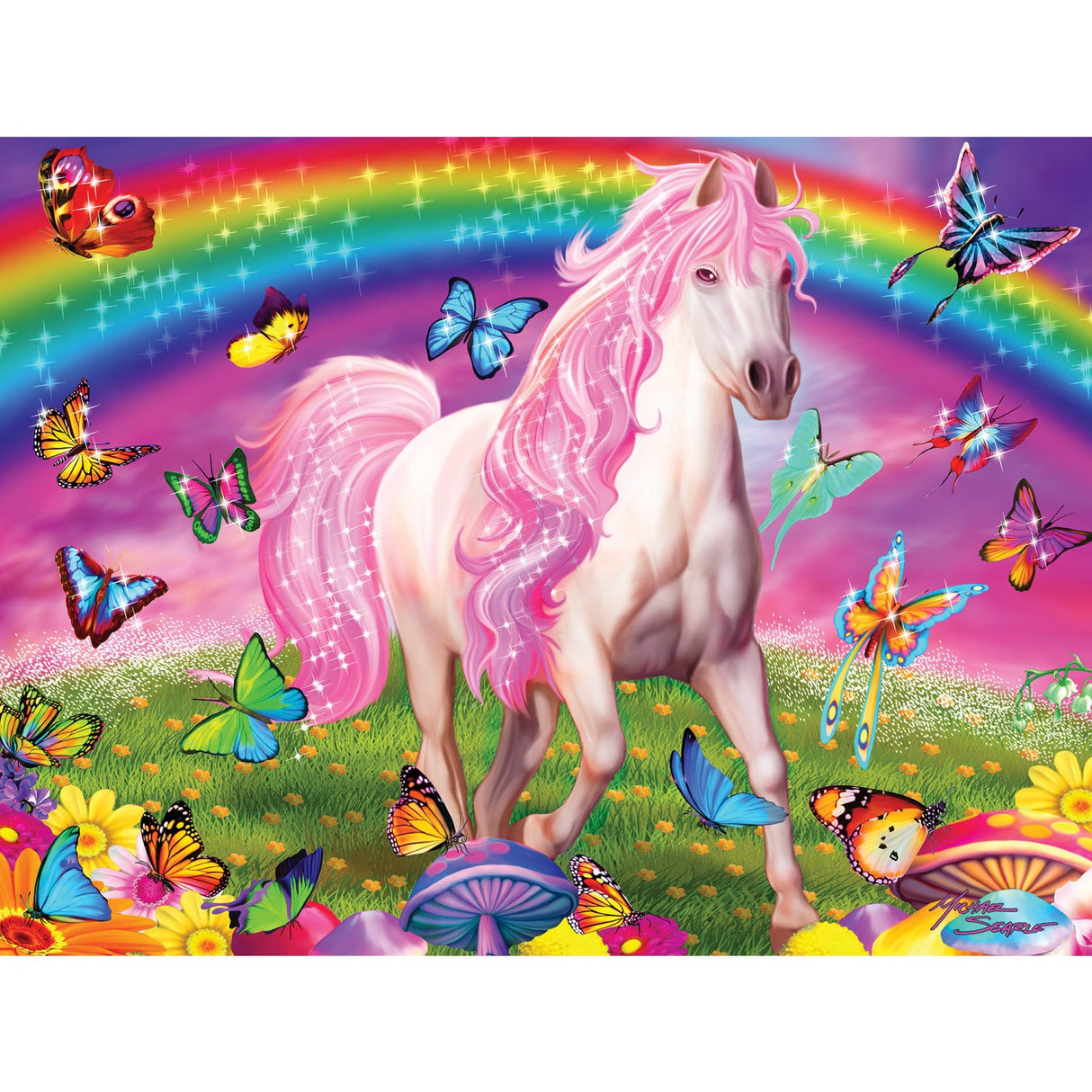 Glow in the Dark - Rainbow World 300 Piece EZ Grip Jigsaw Puzzle