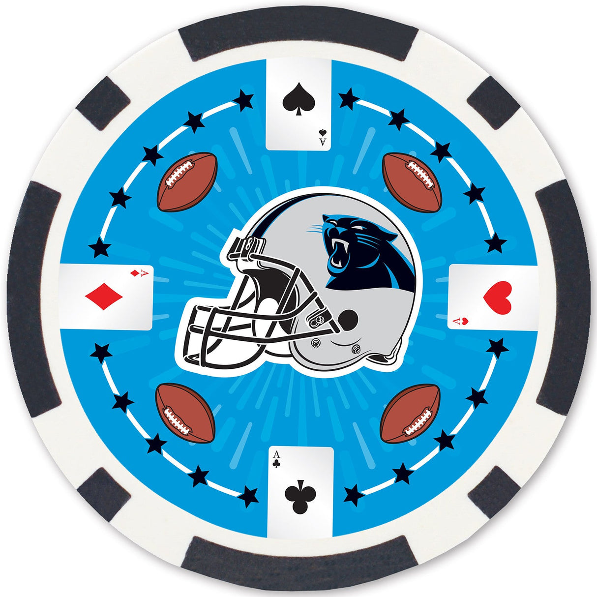 Carolina Panthers 100 Piece Poker Chips