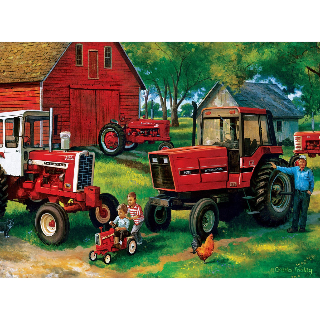 Farmall 4-Pack 500 Piece Jigsaw Puzzles