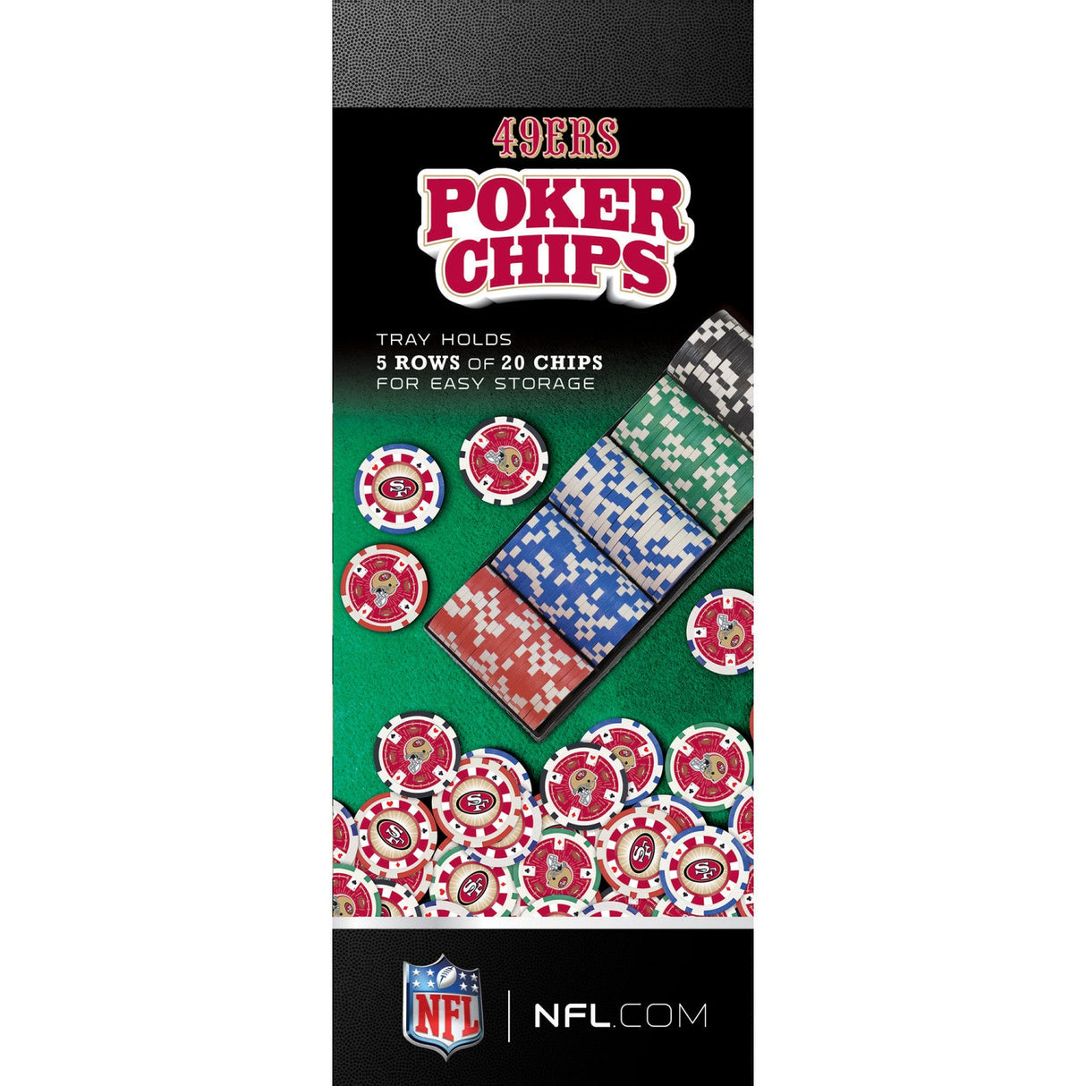 San Francisco 49ers 100 Piece Poker Chips