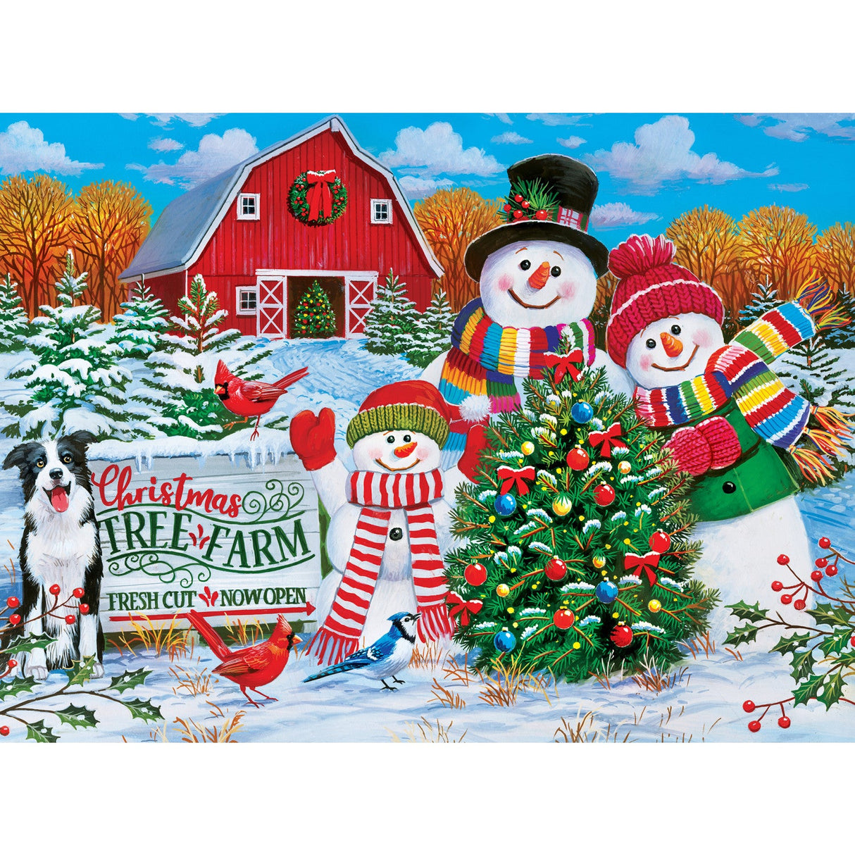 Season's Greetings - 500 Piece Jigsaw Puzzles 4-Pack