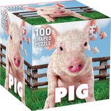 Pig 100 Piece Shaped Jigsaw Puzzle