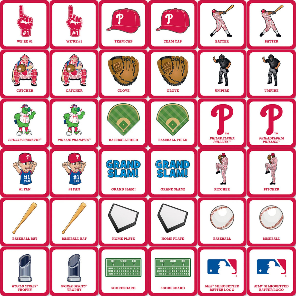 Philadelphia Phillies Matching Game