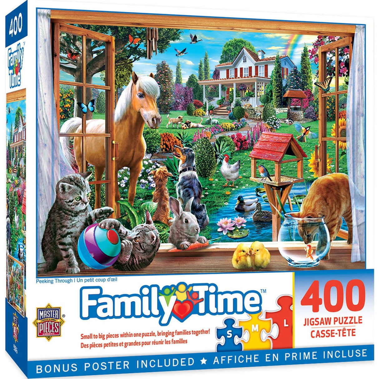 Family Time - Peeking Through 400 Piece Jigsaw Puzzle