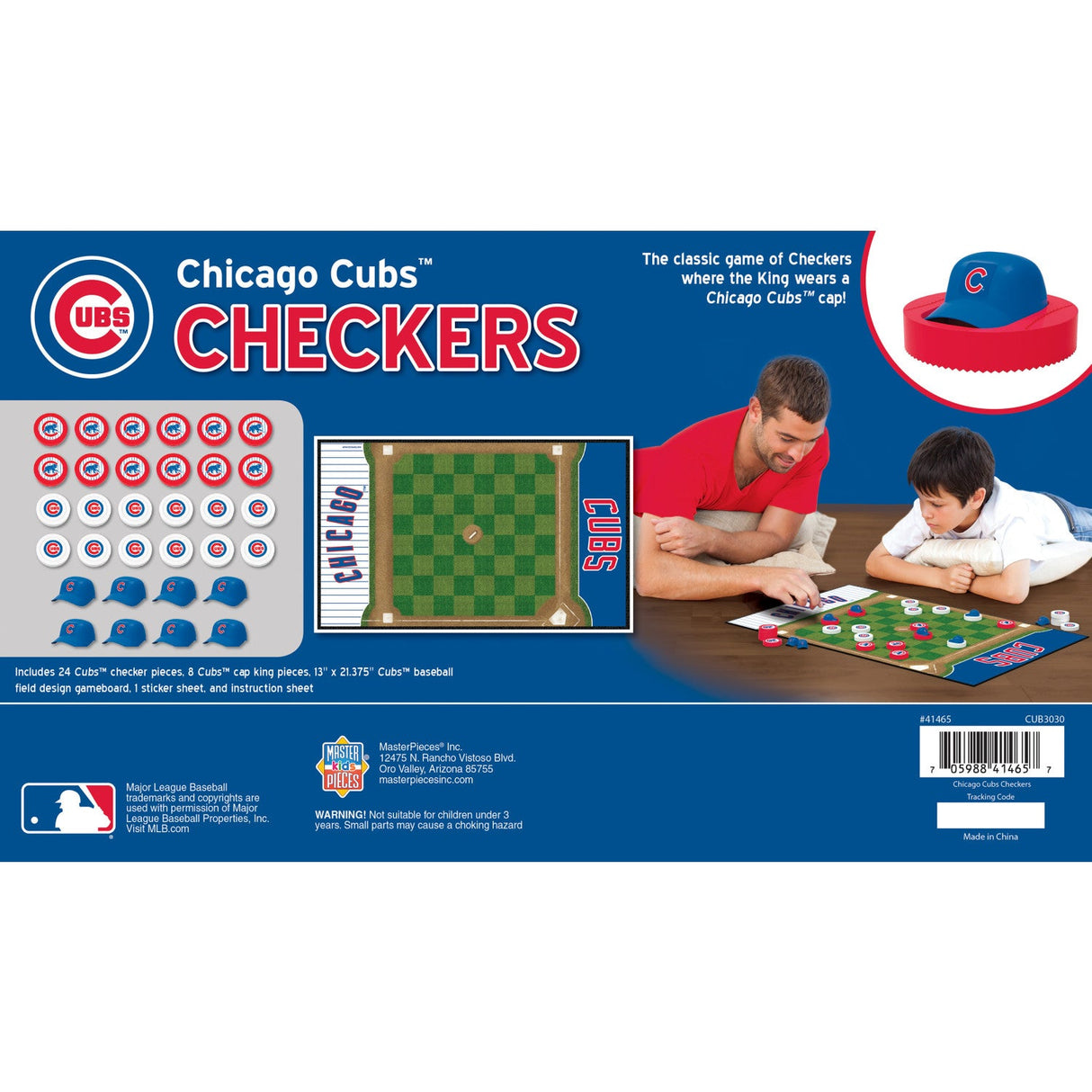 Chicago Cubs Checkers Board Game