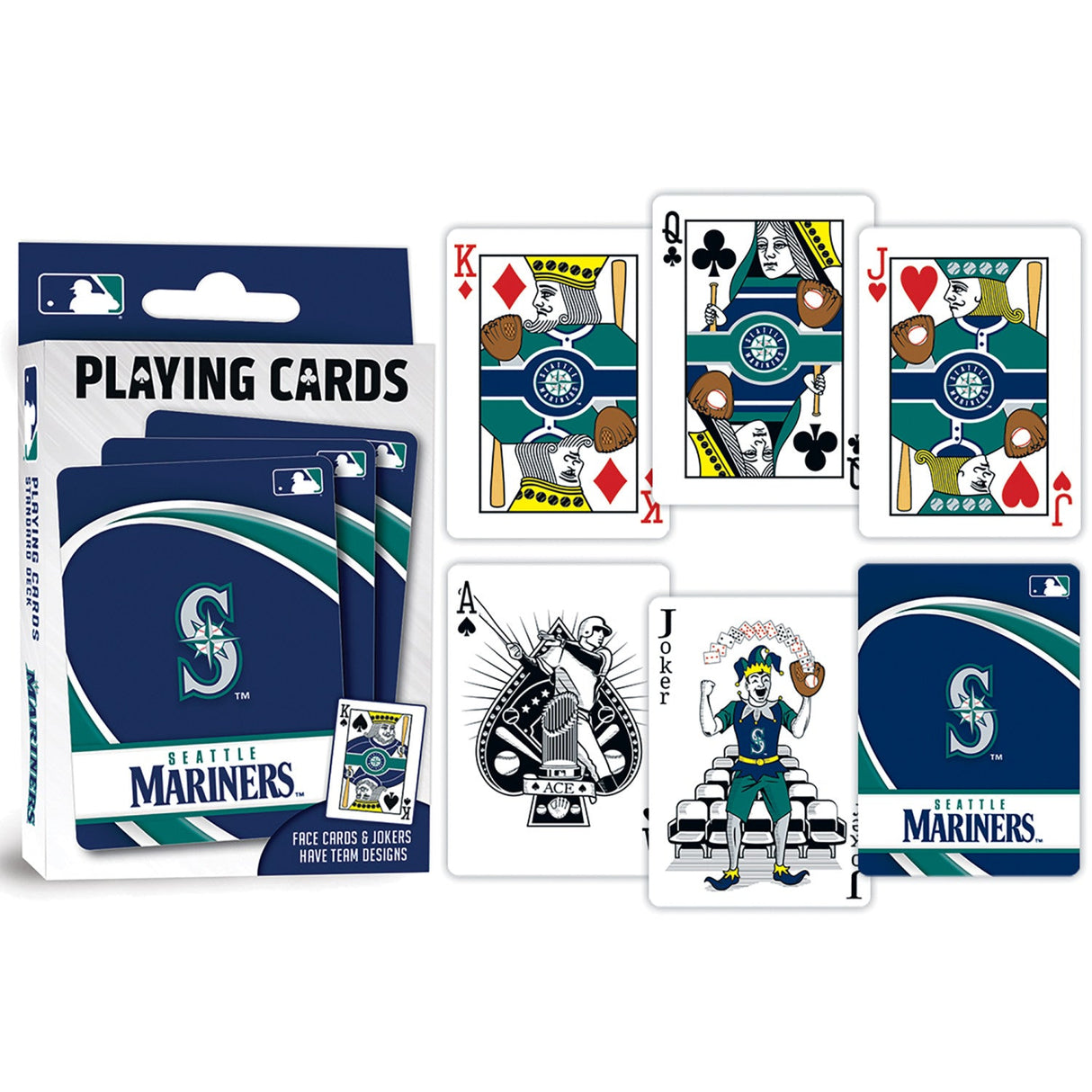 Seattle Mariners Playing Cards - 54 Card Deck